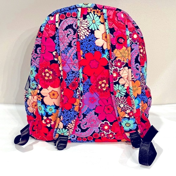 Vera Bradley Floral Fiesta Campus Backpack - Picture 3 of 8